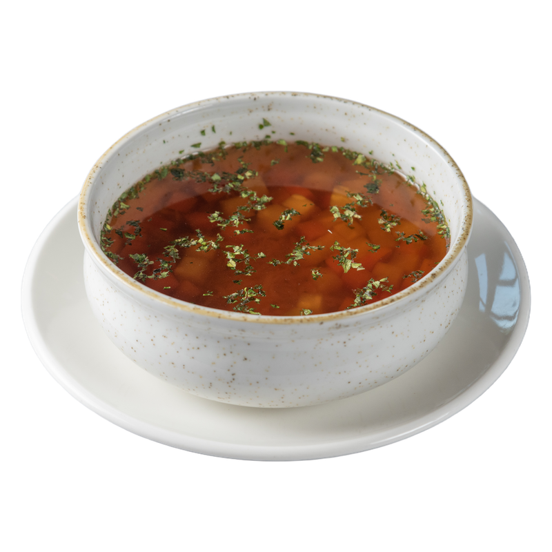 Hausgemachte klare Hühnersuppe